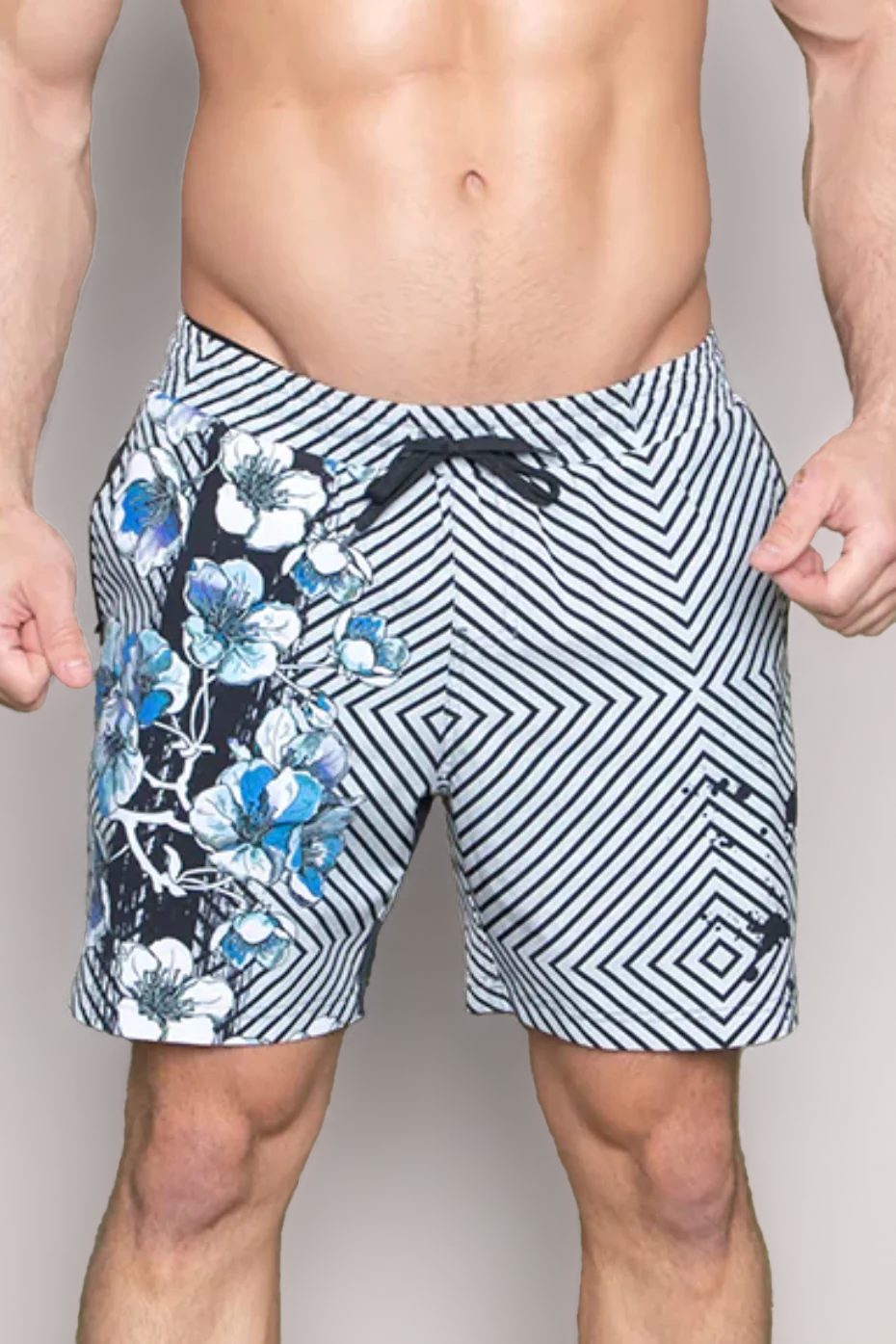 Men's Sport Short : Cherry Blossom : Blue – Resoluna